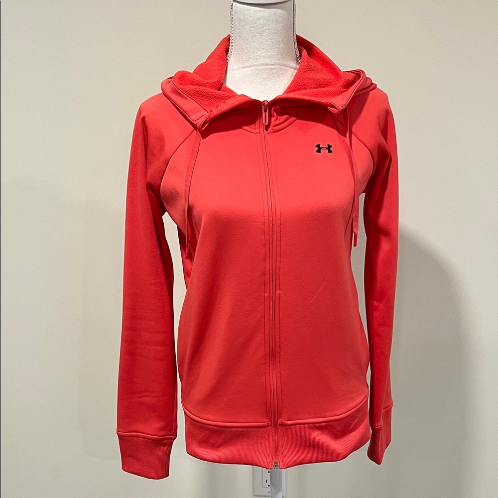 Under Armour Cold Gear Loose Coral Full-Zip Hoodie Size XS